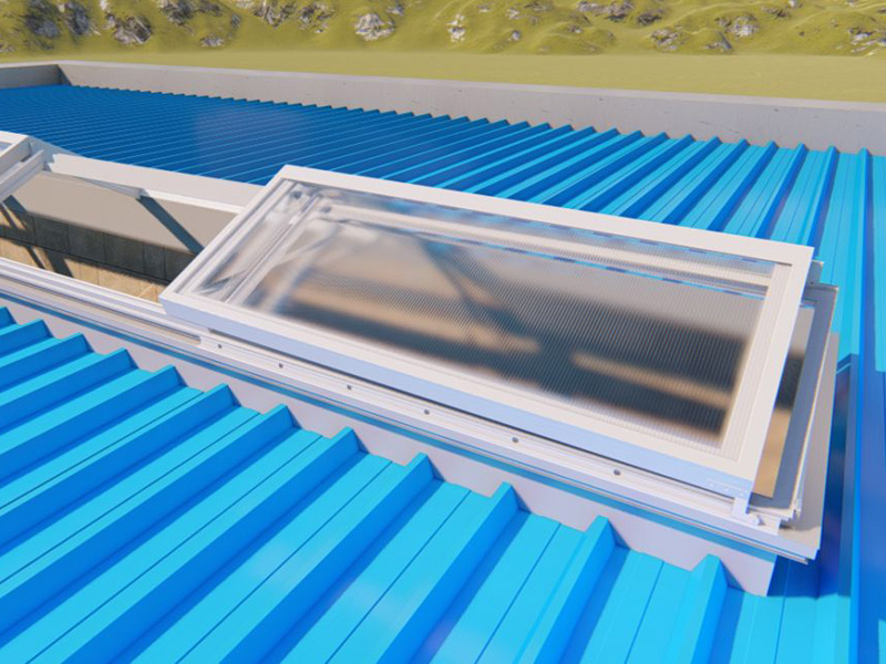 
三角型电动排烟天窗
